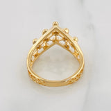 Anillo Malla Real 2.35g / T4 1/4 Oro Amarillo 18K