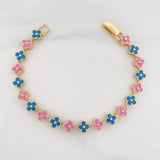 Pulso Flores 9.95g / 14cm / 6mm Oro Amarillo 18K
