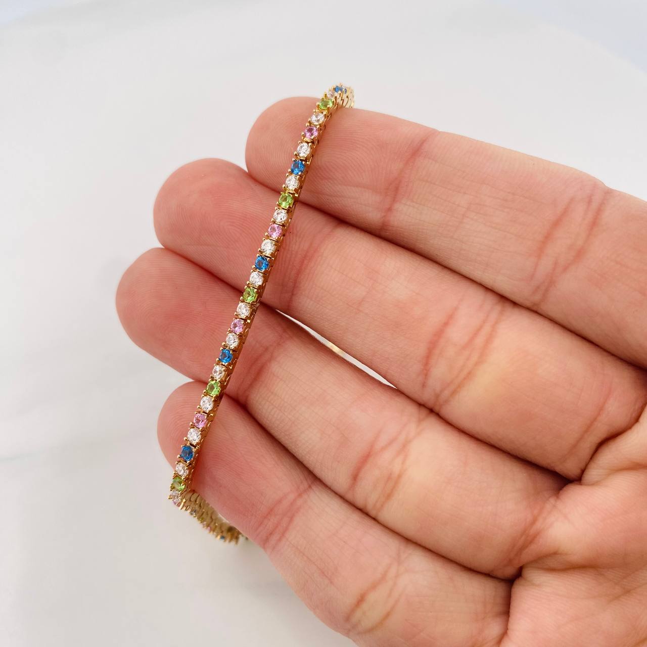 Pulso Tennis 7g / 16cm / 1.8mm Oro Amarillo 18K