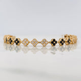 Pulso Flores 10.2g / 14cm / 6mm Oro Amarillo 18K