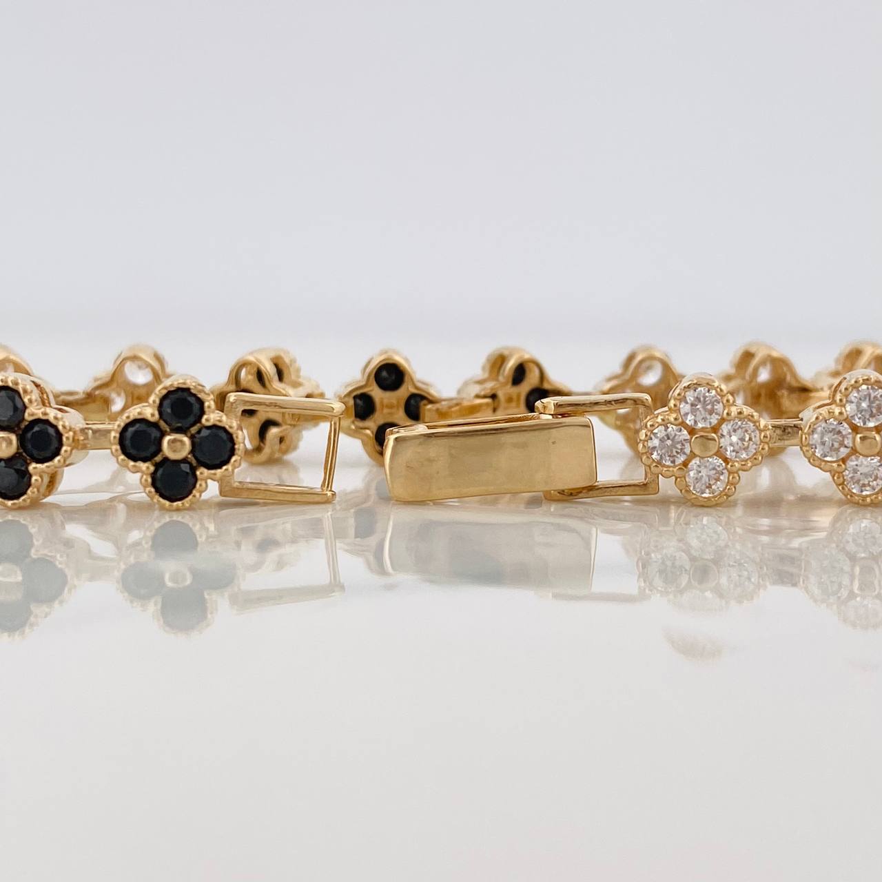 Pulso Flores 10.2g / 14cm / 6mm Oro Amarillo 18K