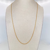 Cadena China 3.1g / 60cm / 1.3mm Oro Amarillo 18K