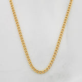 Cadena Cubana 2.5g / 50cm / 1.7mm Oro Amarillo 18K