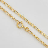 Cadena Figaro 1.75g / 60cm / 1.9mm Oro Amarillo 18K