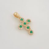 Dije Cruz Tupida 1.6g / 2.4cm Oro Amarillo 18K