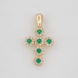Dije Cruz Tupida 1.6g / 2.4cm Oro Amarillo 18K