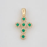 Dije Cruz Tupida 1.6g / 2.4cm Oro Amarillo 18K