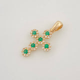 Dije Cruz Tupida 1.6g / 2.4cm Oro Amarillo 18K