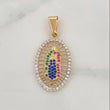 Dije Virgen de Guadalupe 2.55g / 3.6cm Dos Oros Amarillo Blanco 18K