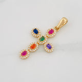 Dije Cruz Tupida 2.05g / 3.2cm Oro Amarillo 18K