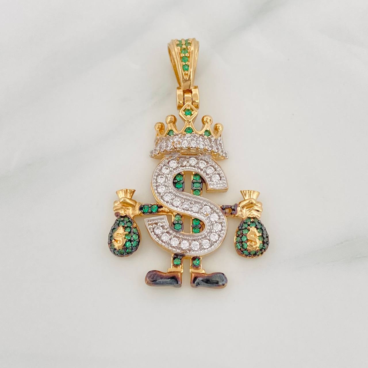 Dije Signo Peso 5.55g / 3.8cm Tres Oros 18K