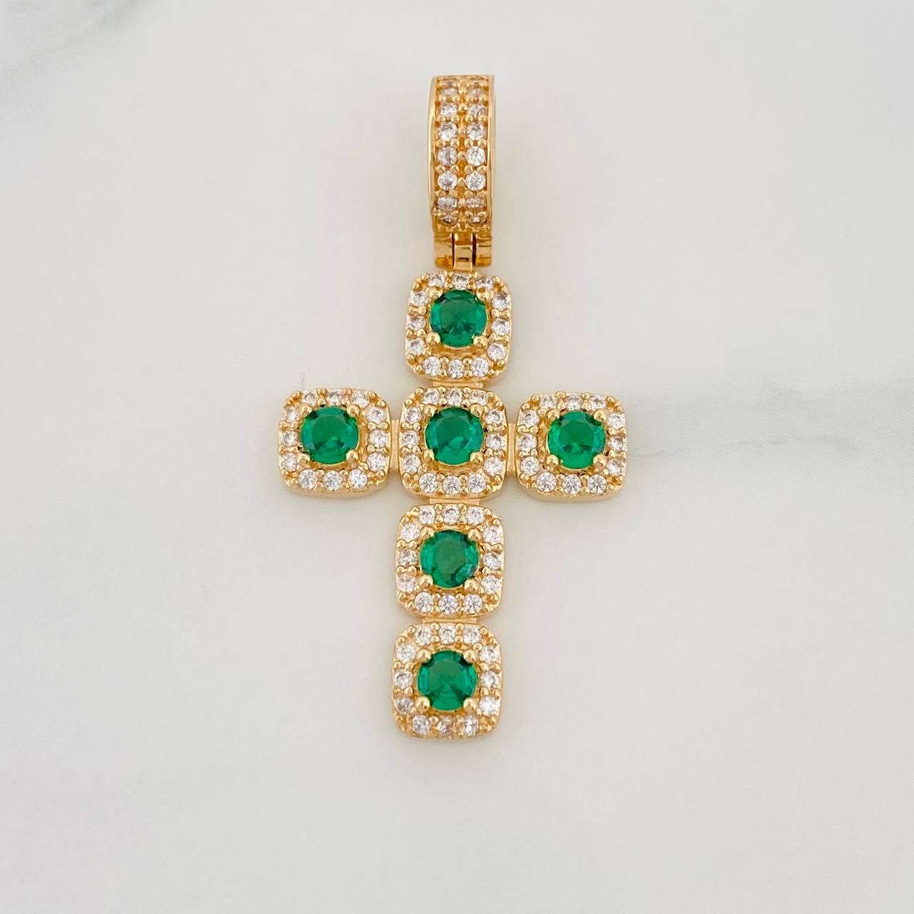 Dije Cruz Tupida 3.45g / 3.5cm Oro Amarillo 18K