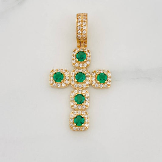 Dije Cruz Tupida 3.45g / 3.5cm Oro Amarillo 18K
