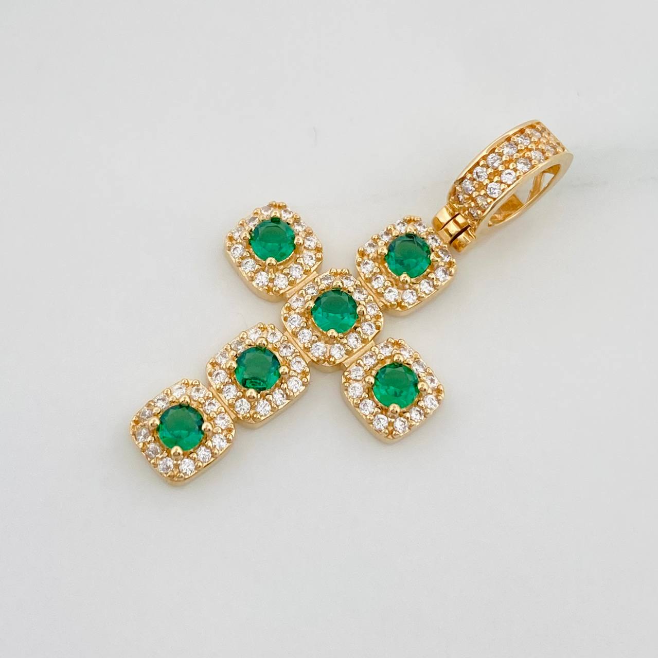 Dije Cruz Tupida 3.45g / 3.5cm Oro Amarillo 18K