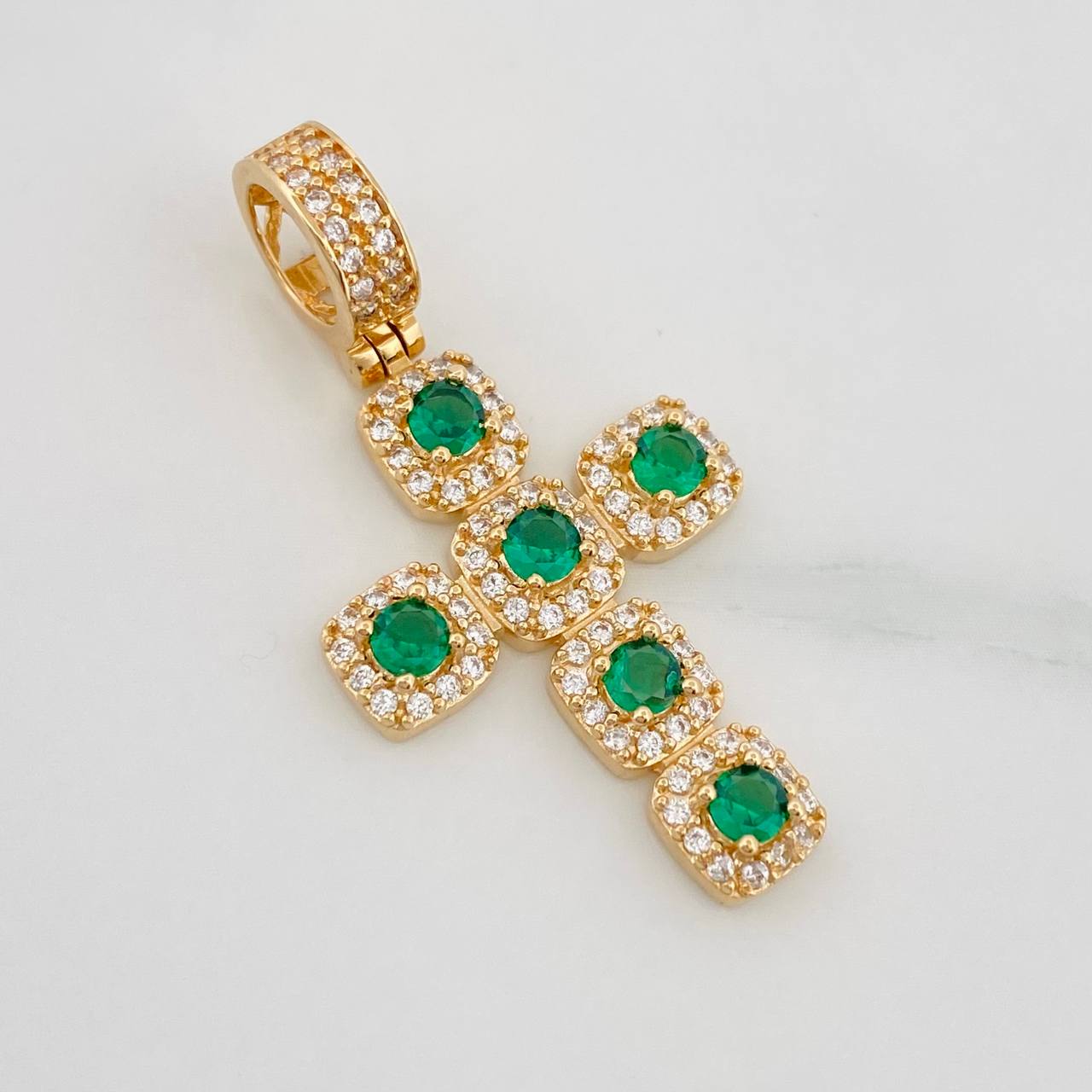 Dije Cruz Tupida 3.45g / 3.5cm Oro Amarillo 18K