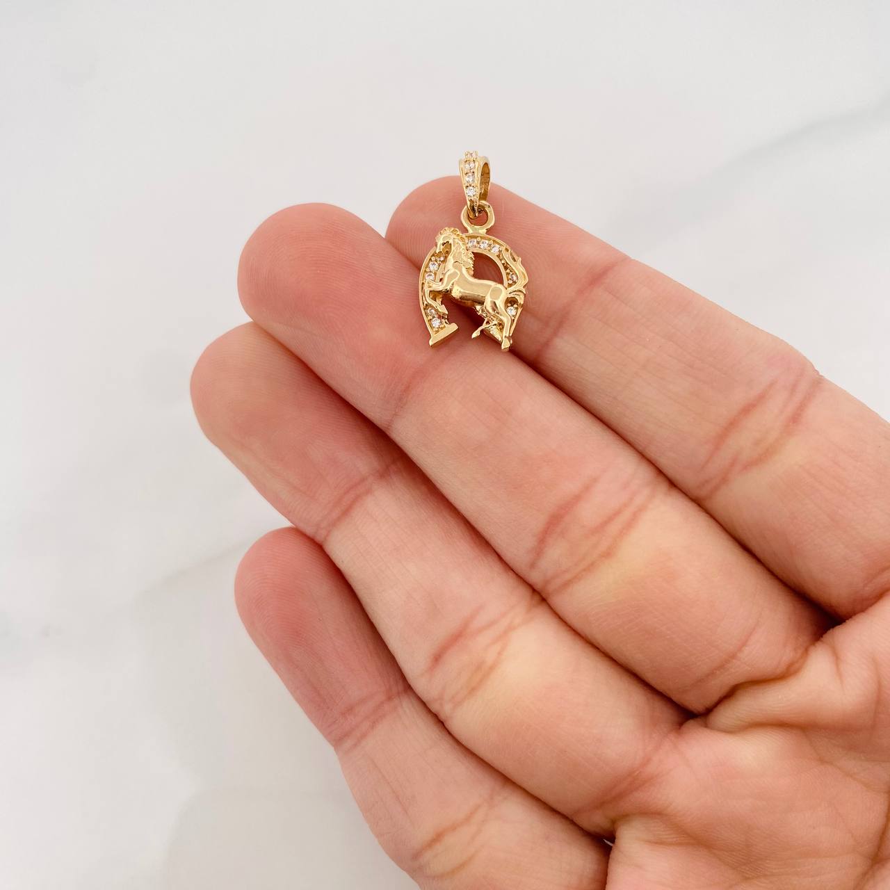 Dije Herradura Caballo 1.75g / 2cm Oro Amarillo 18K