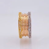 Anillo Rustico BV 14.7gr / T10 / Tres Oros 18K