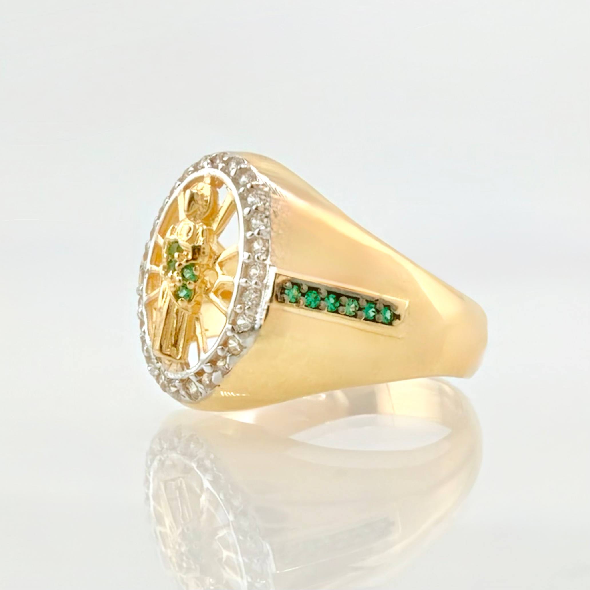 Anillo San Judas Tadeo 5.8gr / T10 / Oro Amarillo 18K