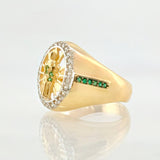 Anillo San Judas Tadeo 5.8gr / T10 / Oro Amarillo 18K