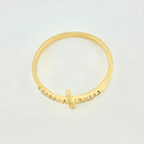 Anillo Cruz 1.4gr / T7 3/4 / Oro Amarillo 18K