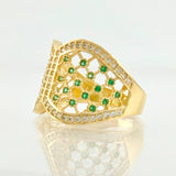 Anillo Corset Filigrama 4gr / T7 / Oro Amarillo 18K
