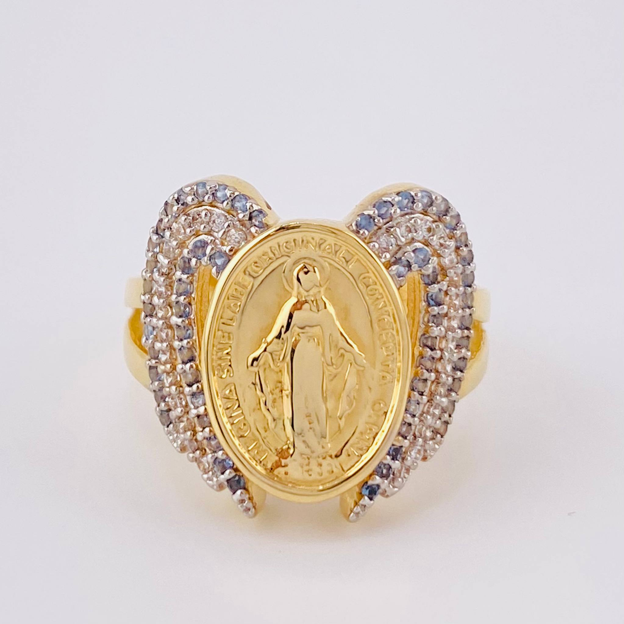 Anillo Milagrosa Angelical 6.5gr / T7 / Oro Amarillo 18K *