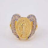 Anillo Milagrosa Angelical 6.5gr / T7 / Oro Amarillo 18K *
