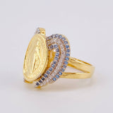 Anillo Milagrosa Angelical 6.5gr / T7 / Oro Amarillo 18K *