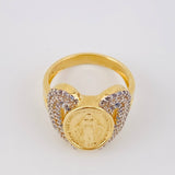 Anillo Milagrosa Angelical 6.5gr / T7 / Oro Amarillo 18K *