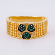 Anillo Churunbela Triple Corazon 4.4gr / T8 / Oro Amarillo 18K *