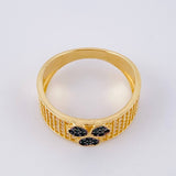 Anillo Churunbela Triple Corazon 4.4gr / T8 / Oro Amarillo 18K *