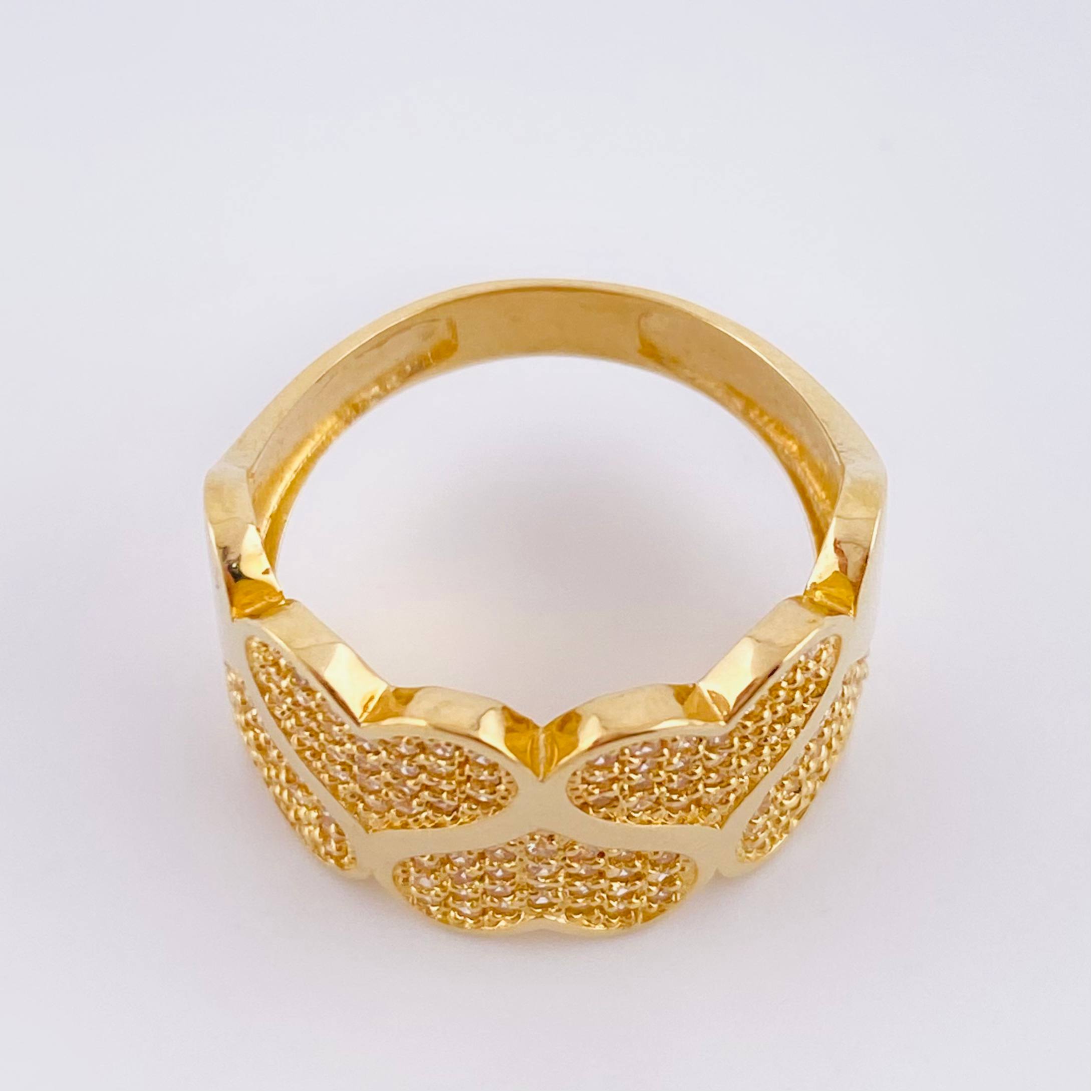 Anillo Rompe Corazones 5.55gr / T8 / Oro Amarillo 18K *