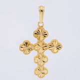 Dije Cruz Trebol 7.45gr / 6cm / Oro Amarillo Nac.Esp. 18K ©