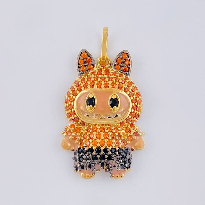 Dije Conejo Sonriente 3.8 g / 2.8 cm Oro Amarillo 18K