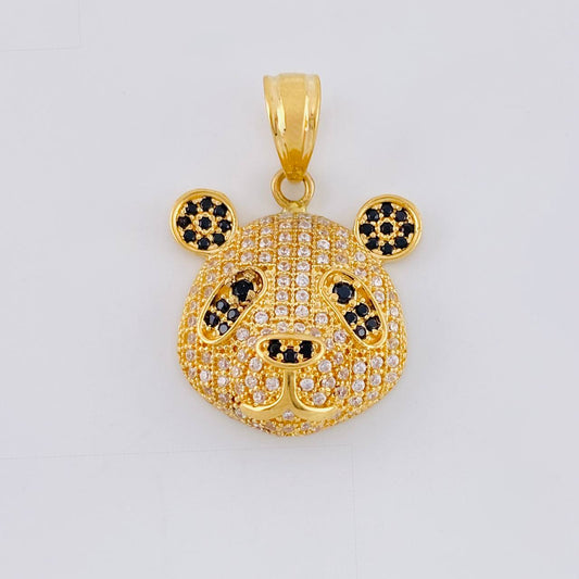 Dije Rostro Oso Panda 4.55 g / 2.6 cm Oro Amarillo 18K