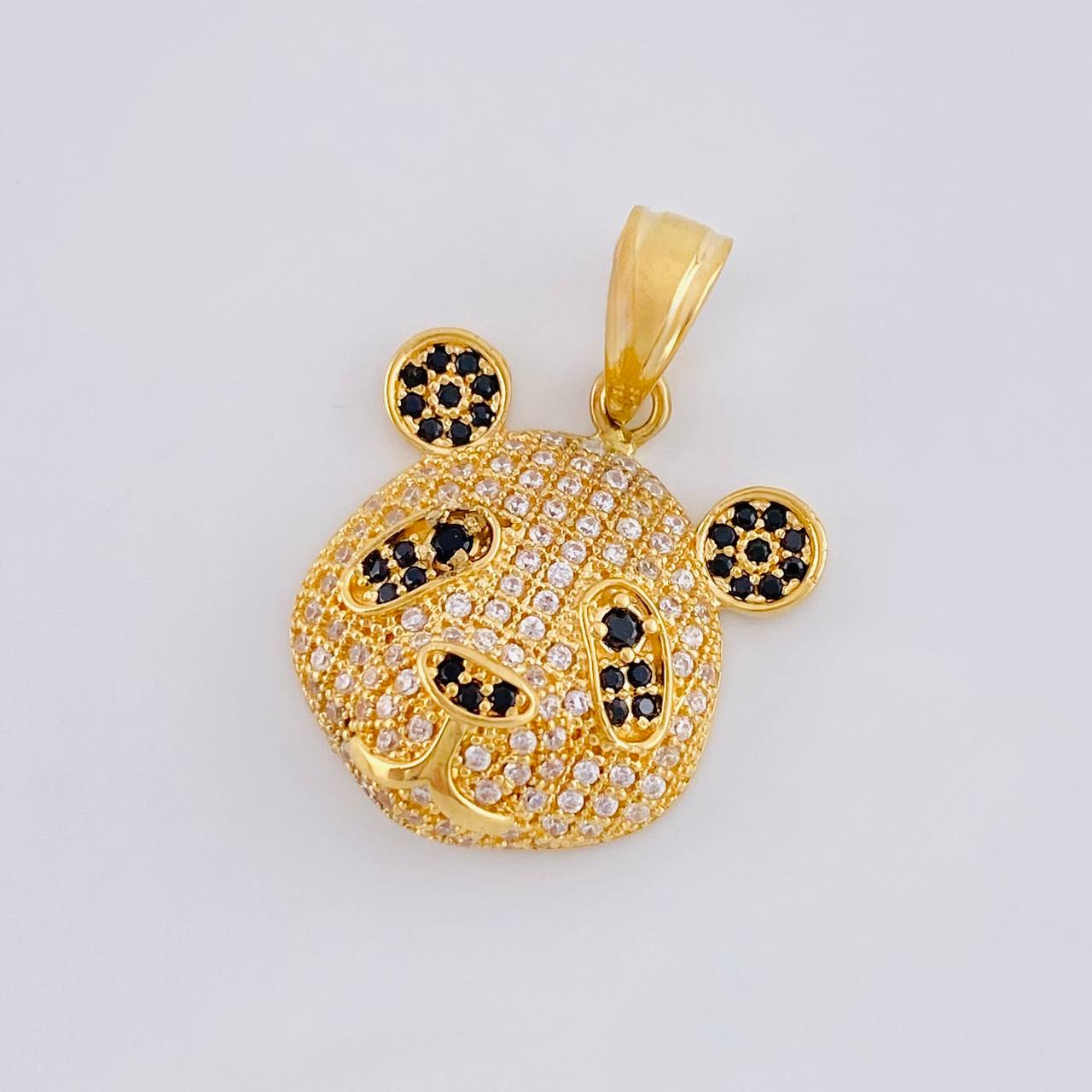 Dije Rostro Oso Panda 4.55 g / 2.6 cm Oro Amarillo 18K