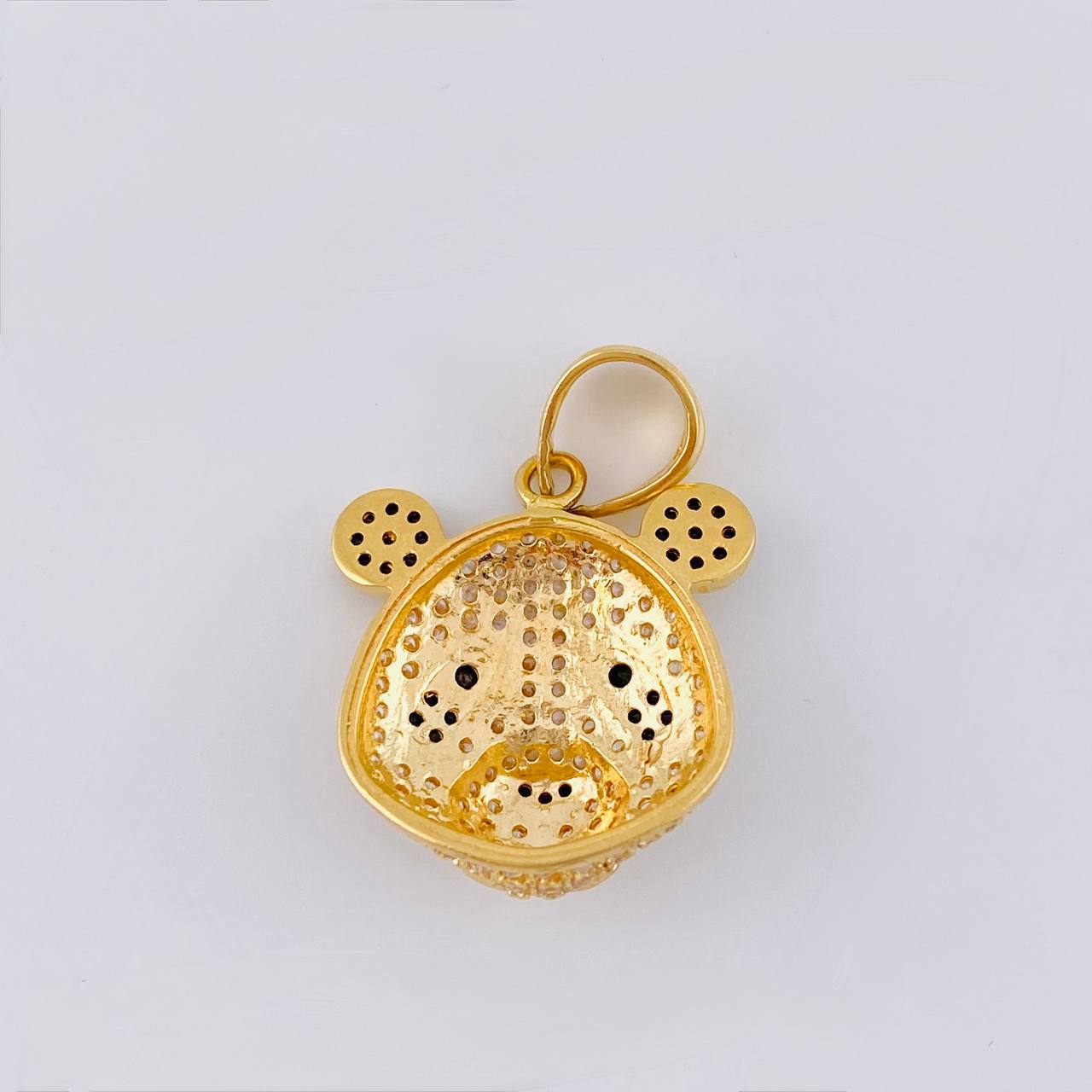Dije Rostro Oso Panda 4.55 g / 2.6 cm Oro Amarillo 18K