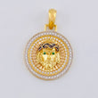 Dije Medalla Rostro Jesus 5.25 g / 3 cm Tres Oros 18K