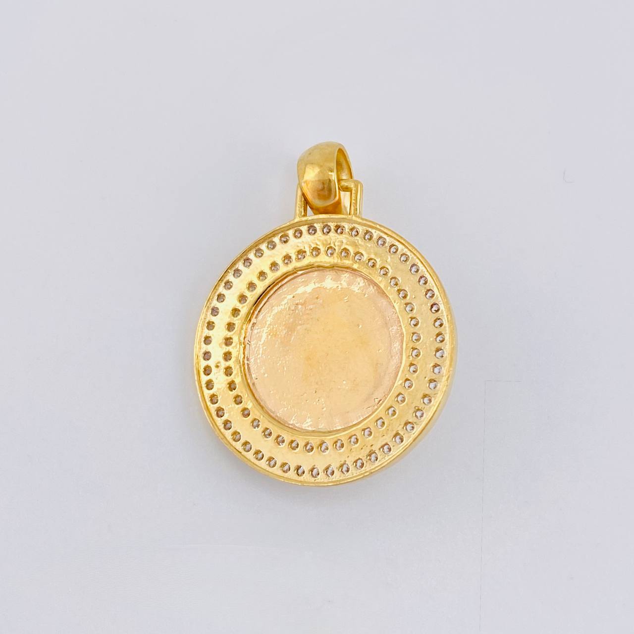 Dije Medalla Rostro Jesus 5.25 g / 3 cm Tres Oros 18K