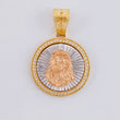 Dije Medalla Rostro Jesus 5.55 g / 3.1 cm Tres Oros 18K