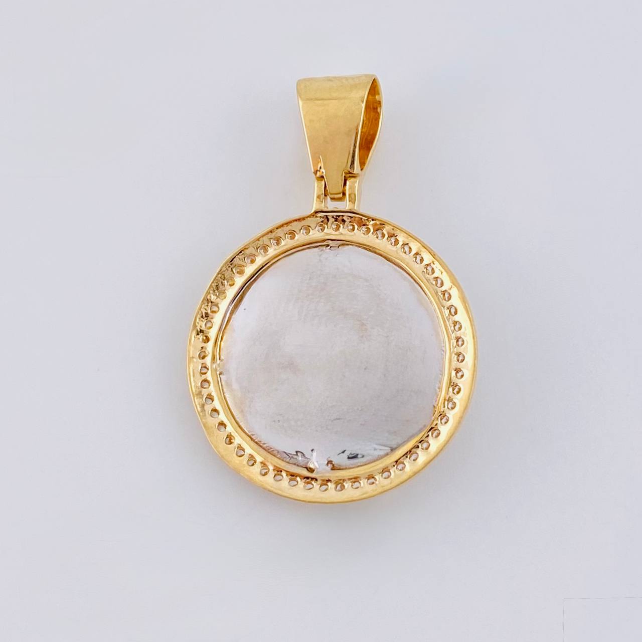Dije Medalla Rostro Jesus 5.55 g / 3.1 cm Tres Oros 18K