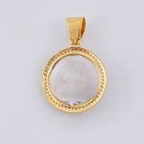 Dije Medalla Rostro Jesus 5.55 g / 3.1 cm Tres Oros 18K