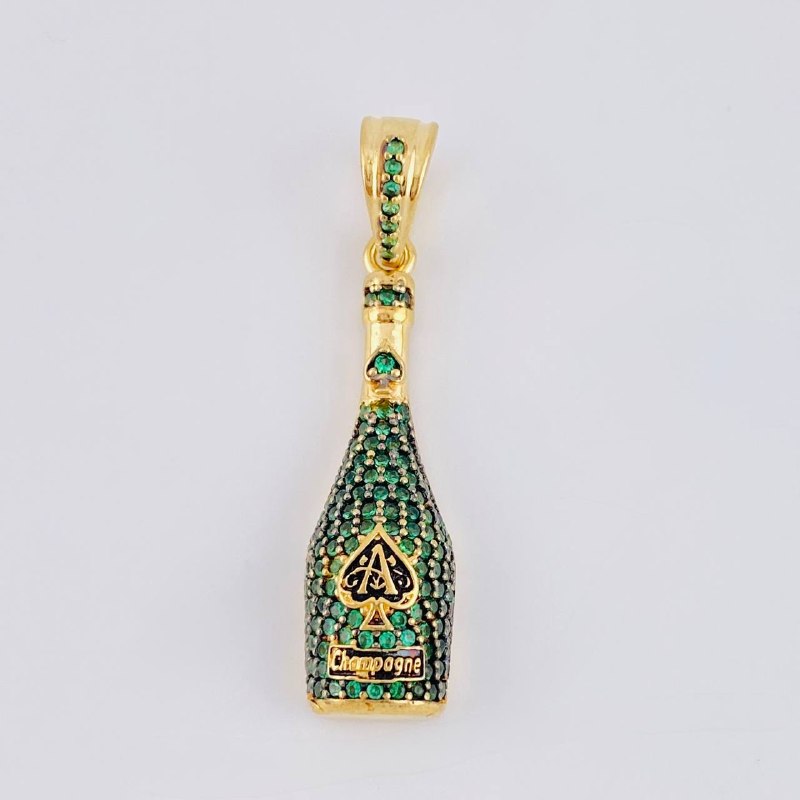 Dije Botella De Champagne 4.2 g / 3.7 cm Oro Amarillo 18K