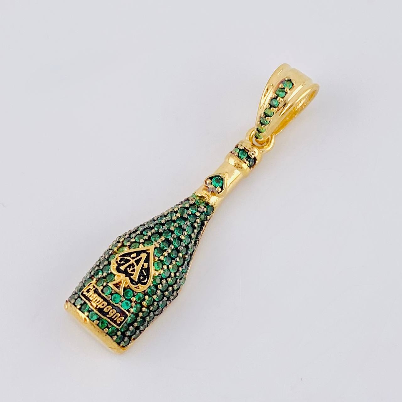 Dije Botella De Champagne 4.2 g / 3.7 cm Oro Amarillo 18K
