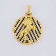 Dije Medalla Caballo 3.75 g / 3.8 cm Oro Amarillo 18K