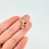 Dije Corona Letra H 2.05 g / 2.6 cm Oro Amarillo 18K