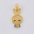 Dije Rostro Conejo 2.35 g / 2.7 cm Oro Amarillo 18K
