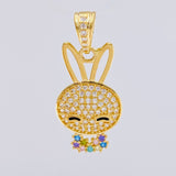 Dije Rostro Conejo 2.35 g / 2.7 cm Oro Amarillo 18K