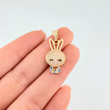 Dije Rostro Conejo 2.35 g / 2.7 cm Oro Amarillo 18K
