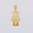 Dije Rostro Conejo 1.4 g / 2.6 cm Oro Amarillo 18K